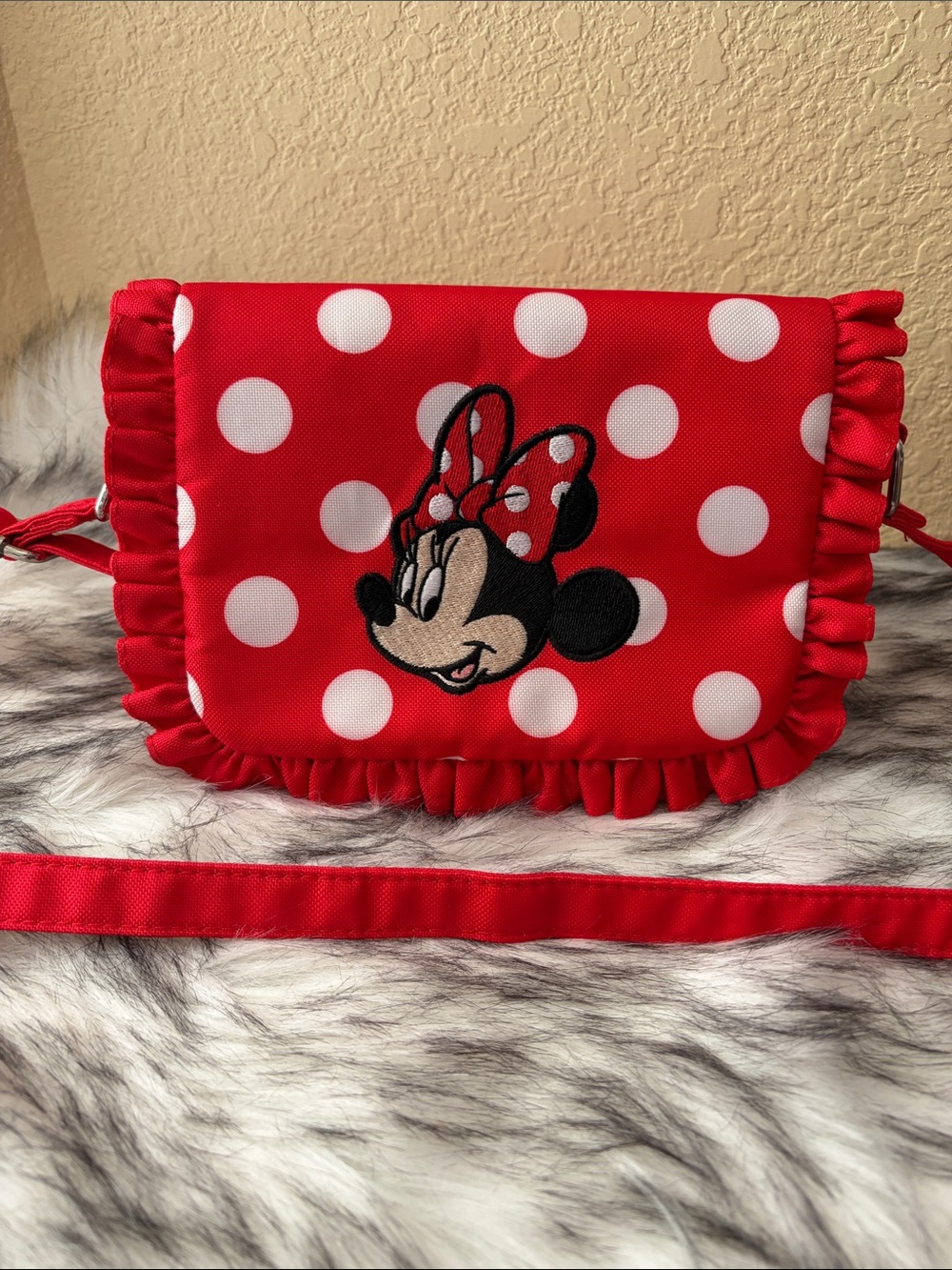 Disney Red and White Polka Dot Minnie Crossbody from Disney Parks